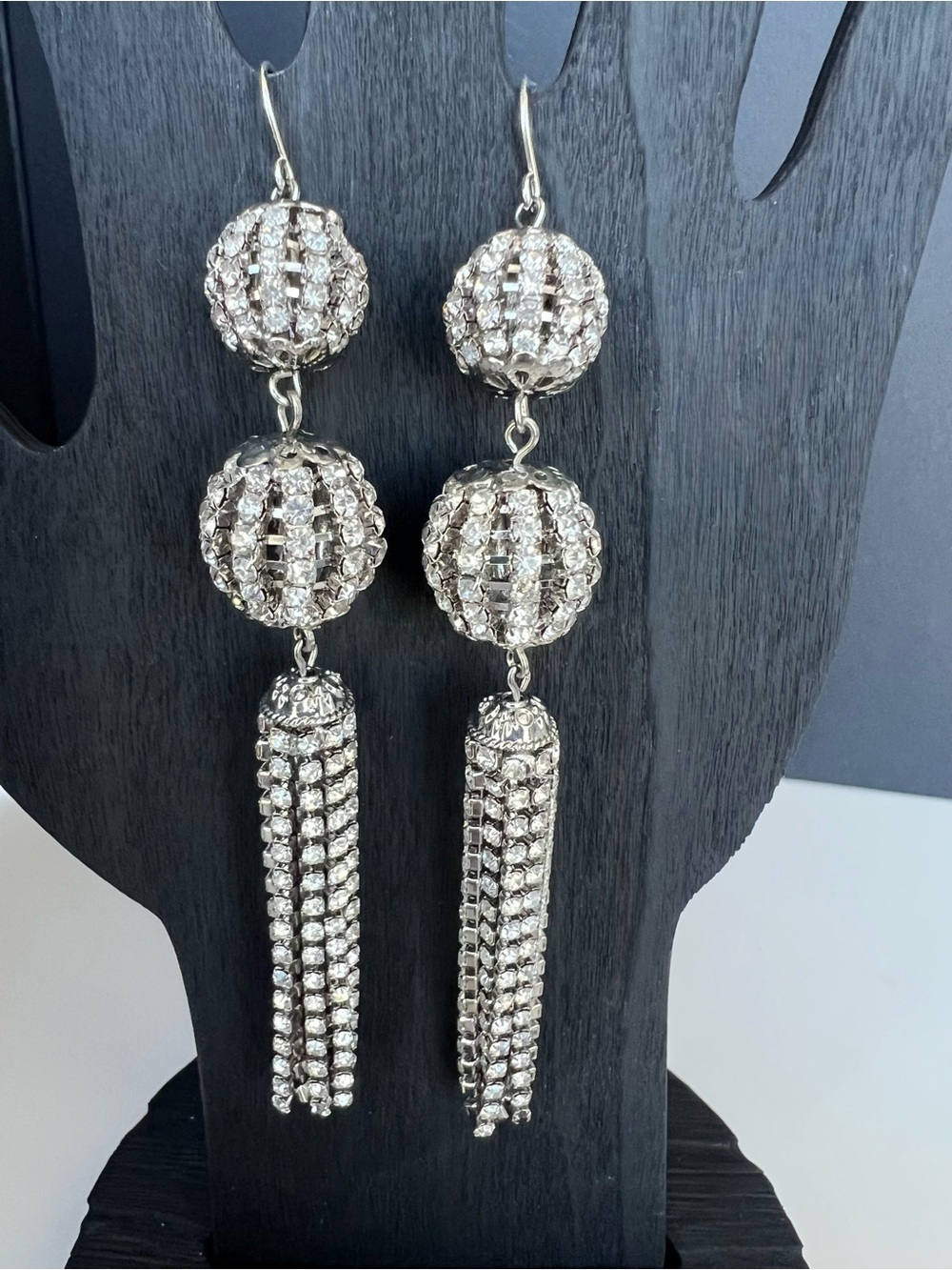 💖 Rhinestone Chandelier Drop Earrings 💖 - Picture 3 of 7